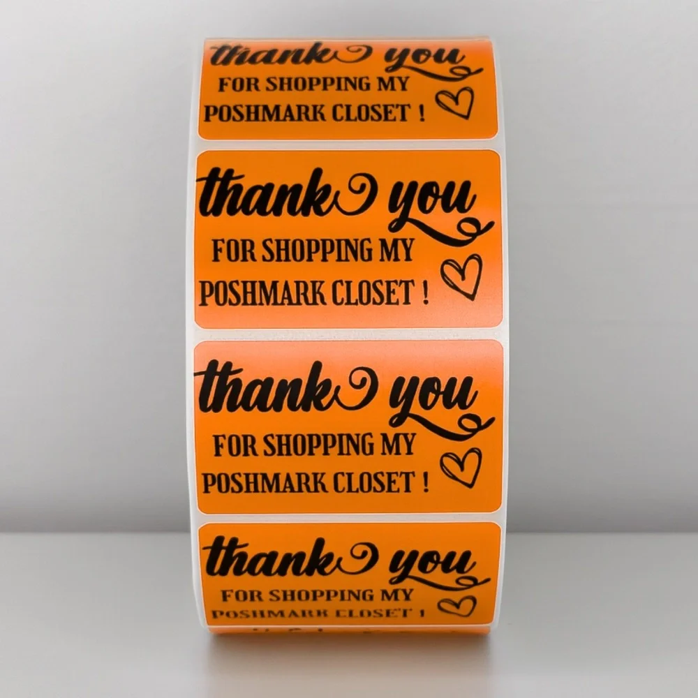 Thank You for Shopping My Poshmark Closet Stickers | THANK YOU STICKERS - Picture 8 of 11